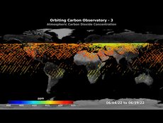 OCO-3 Global Visualization - Dotted (Aug 2019-Sept 2022)