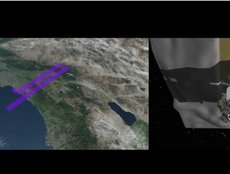 OCO-3 Pointing Mirror Assembly (PMA) over Los Angeles